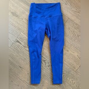 Zyia Womens Cropped Active Leggings Blue Size Small